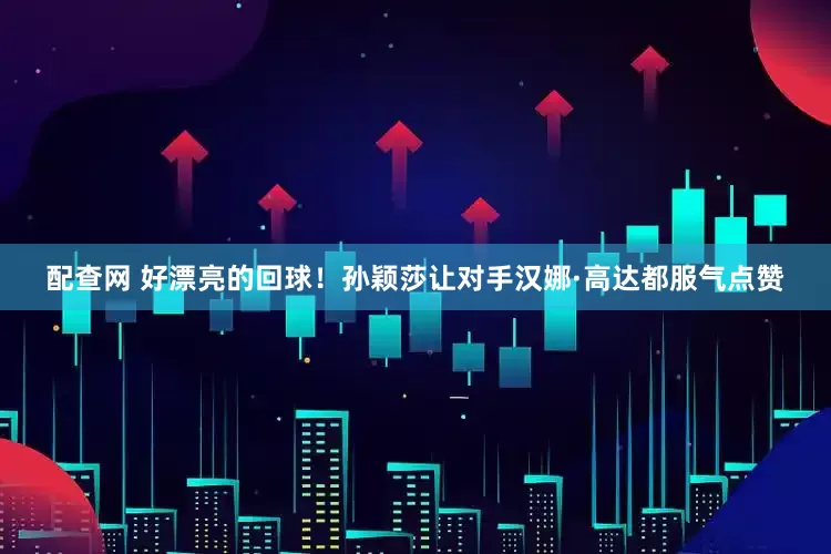 配查网 好漂亮的回球！孙颖莎让对手汉娜·高达都服气点赞