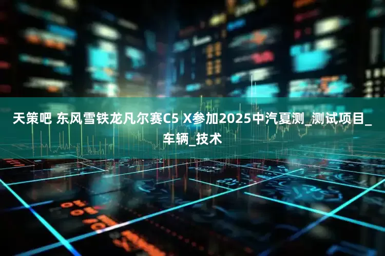 天策吧 东风雪铁龙凡尔赛C5 X参加2025中汽夏测_测试项目_车辆_技术